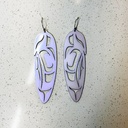 Eagle/Raven Feather Earrings - Acrylic 3"