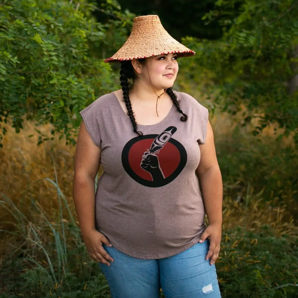 Idle No More - Woman's Cap Sleeve Shirt.