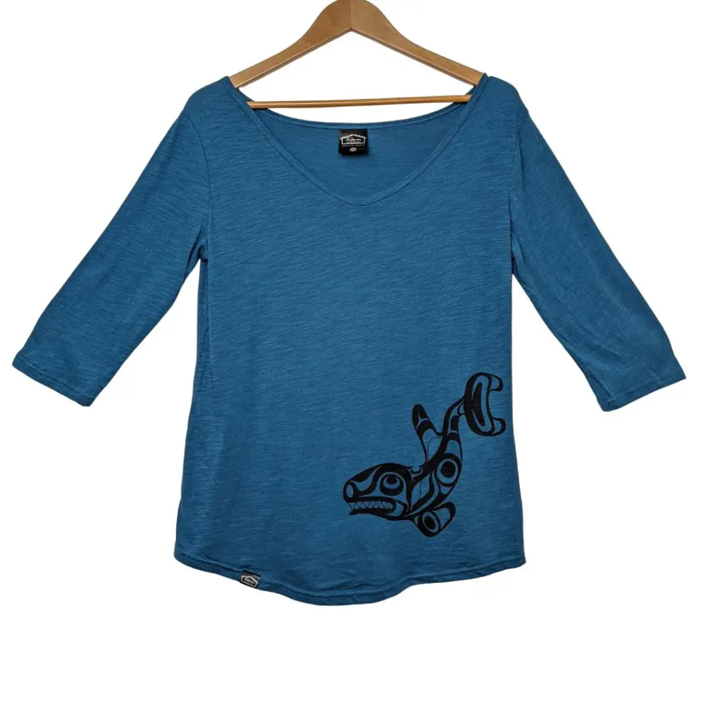 Killer Whale Women's 3/4 Length Sleeve Top