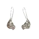 Earrings - Silver Eagle Head