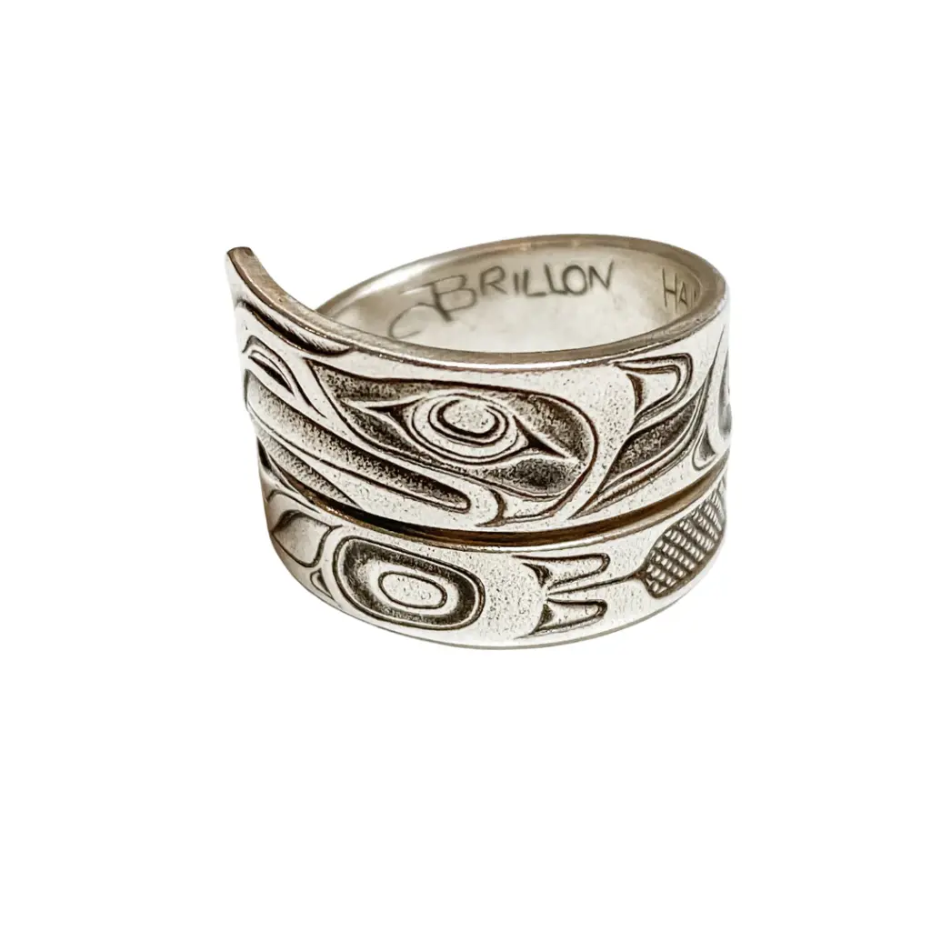 Silver Eagle Wrap Ring