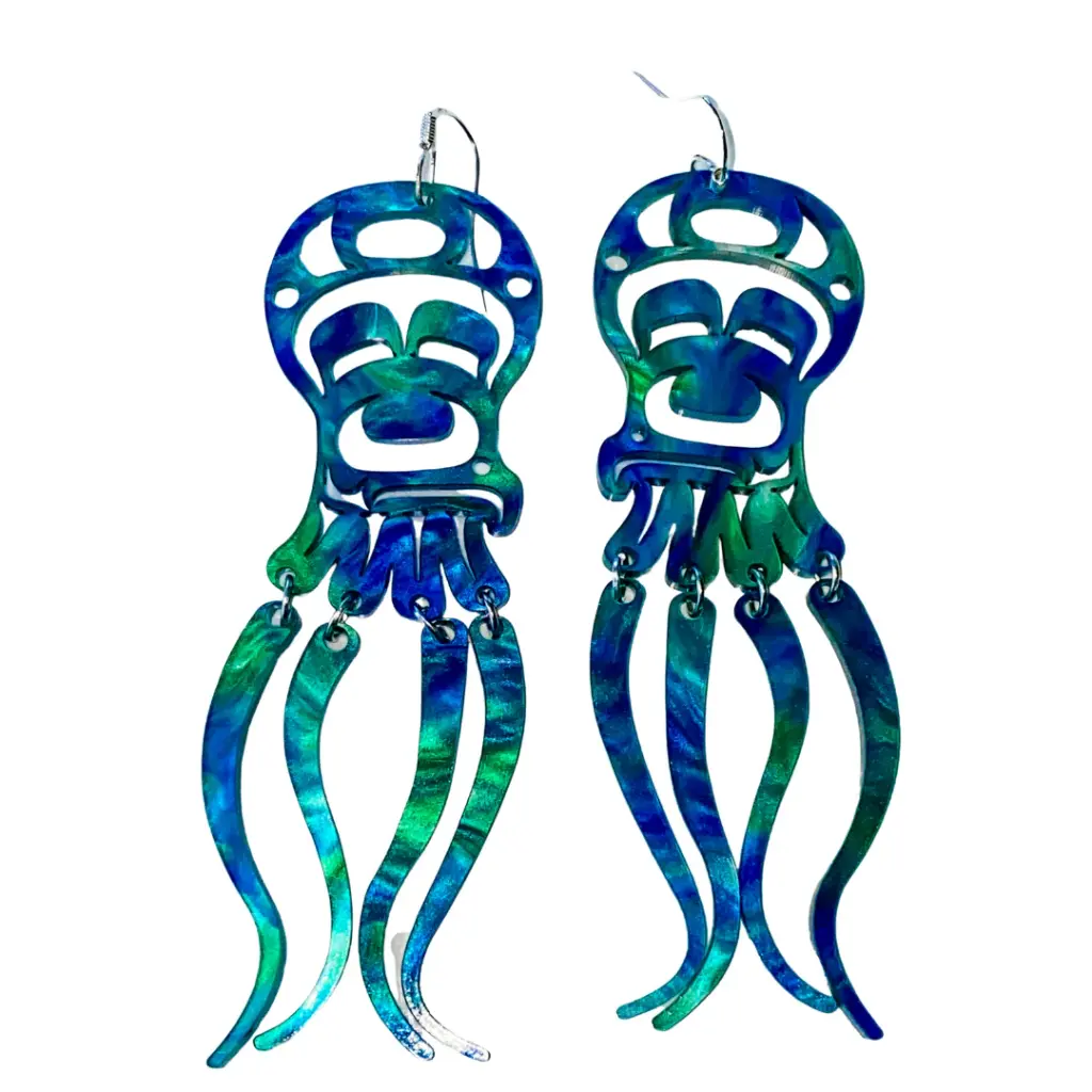 Octopus Earrings - Acrylic