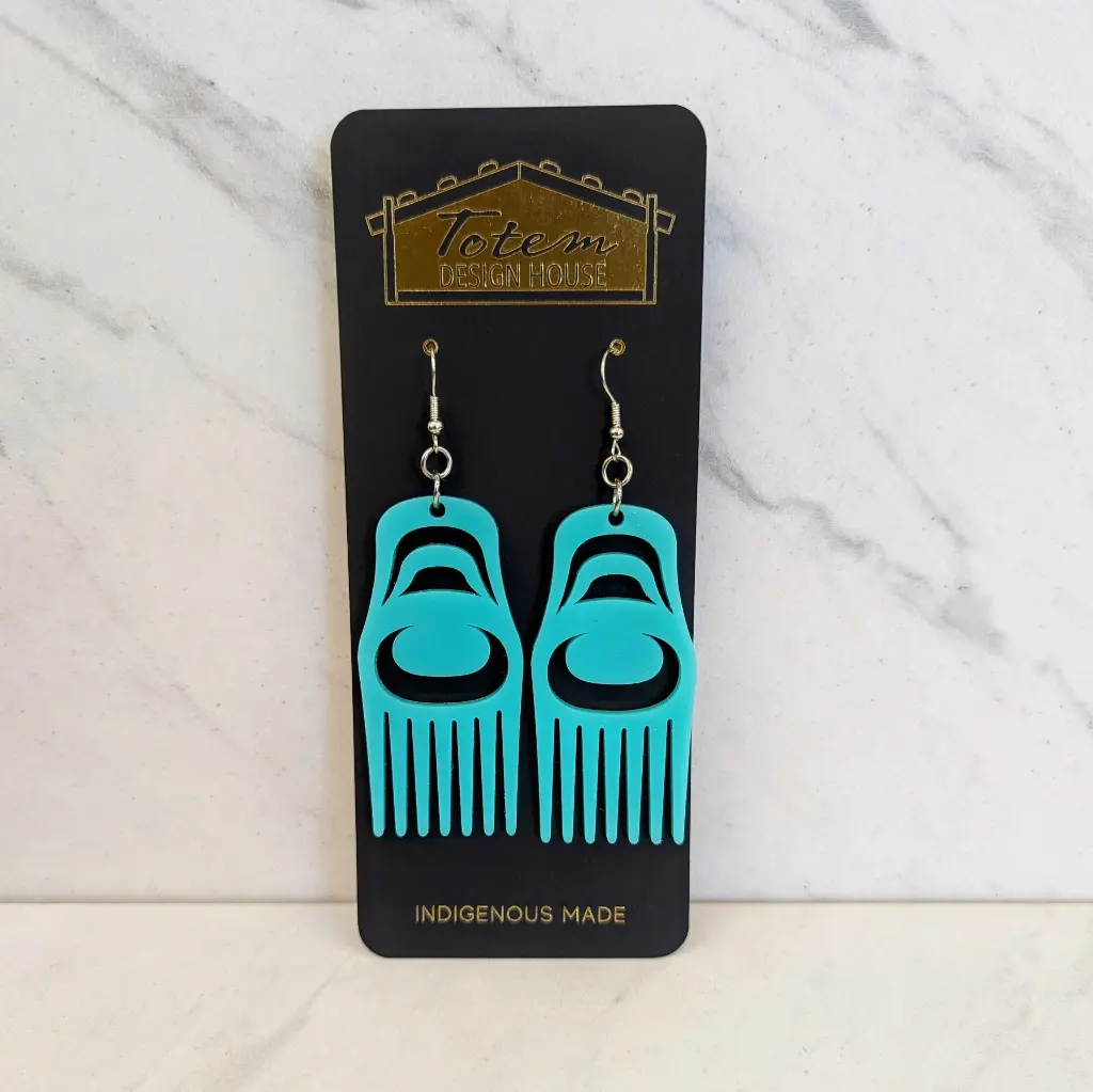 Comb Acrylic Earrings