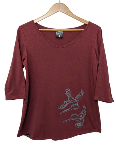 Hummingbirds Women's 3/4 Length Sleeve Top