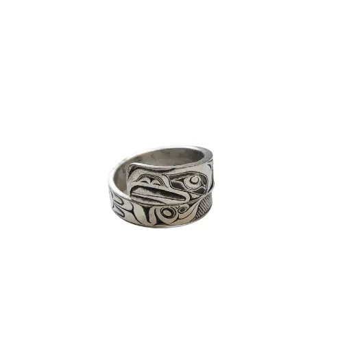 Men's Silver Eagle Wrap Ring